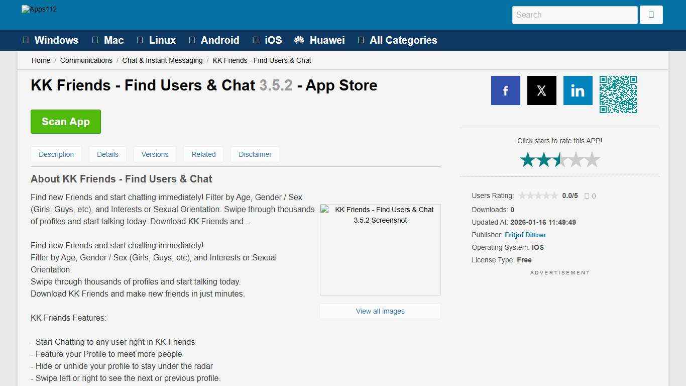 KK Friends - Find Users & Chat - Download